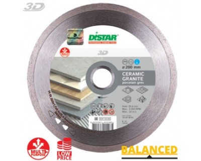 Круг алмазный 200 1A1R Bestseller Ceramic granite Distar 3D